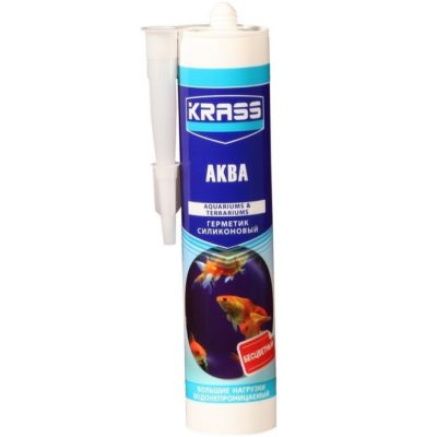 Герметик силиконовый KRASS для аквариумов бесцветный
