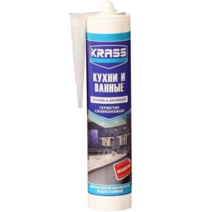 Герметик силиконовый KRASS для кухни и ванны бесцветный
