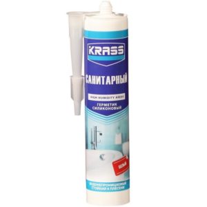 Герметик силиконовый KRASS санитарный белый