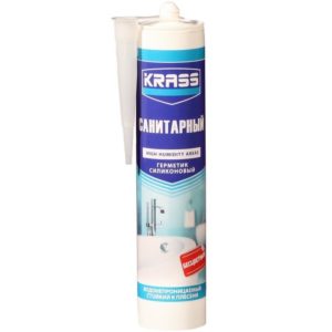 Герметик силиконовый KRASS санитарный бесцветный