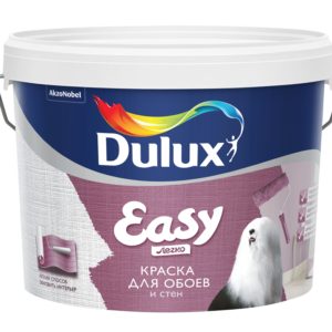Краска Dulux Easy для обоев и стен матовая 10л
