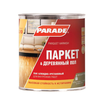Лак PARADE L10 Паркет & Деревянный пол 0,75л