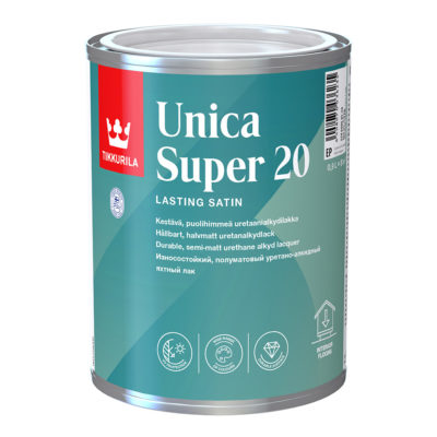 Лак UNICA супер полуматовый 0,9л