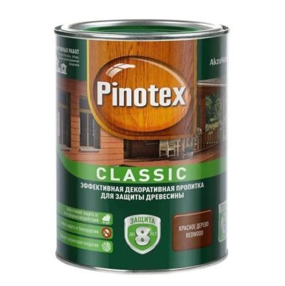 Пропитка Pinotex Classic красное дерево 1л