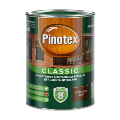 Пропитка Pinotex Classic ореховое дерево 1л