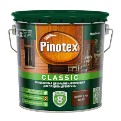 Пропитка Pinotex Classic ореховое дерево 2,7л