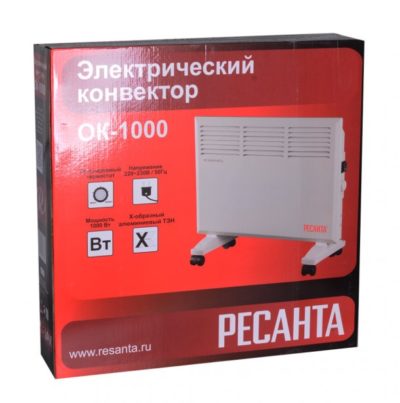 Электрический конвектор ОК-1000 упаковка